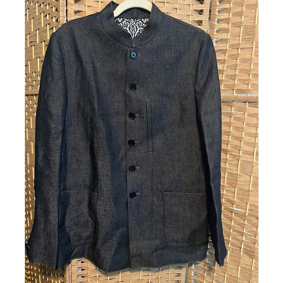 Rajesh Pratap Singh Project Indigo Hand Made Linen Jacket, Neemrana, SMALL